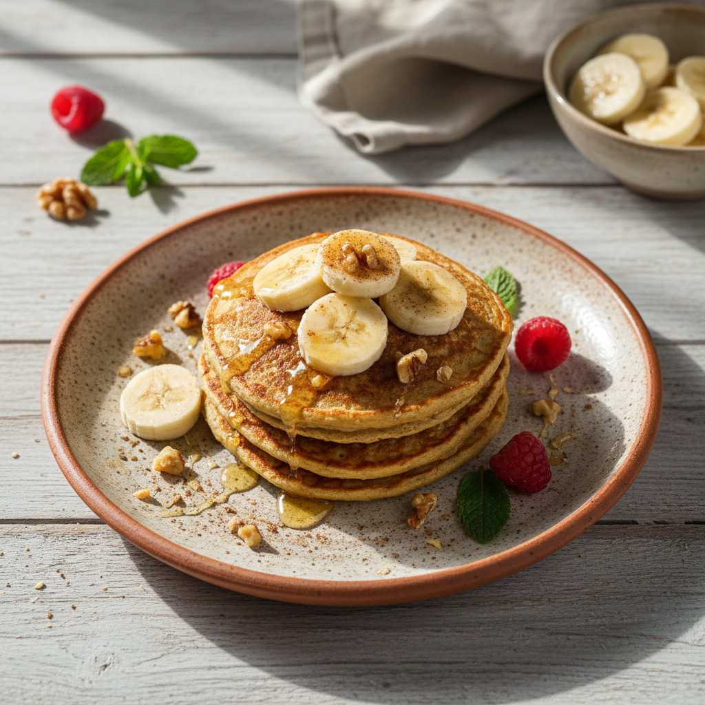 Foto della ricetta Banana pancake d'avena