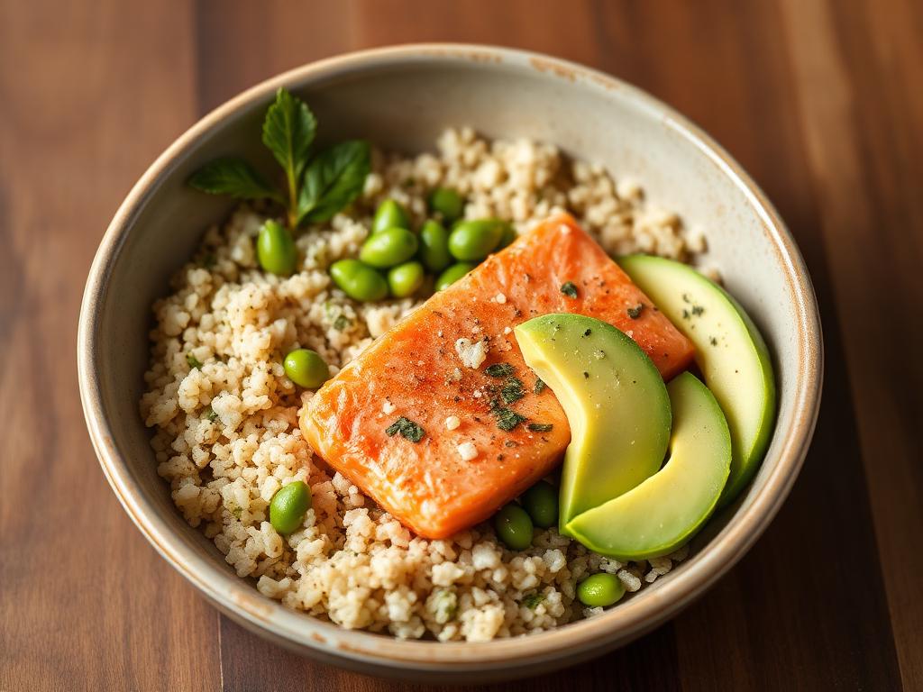 Foto della ricetta Bowl di salmone e quinoa