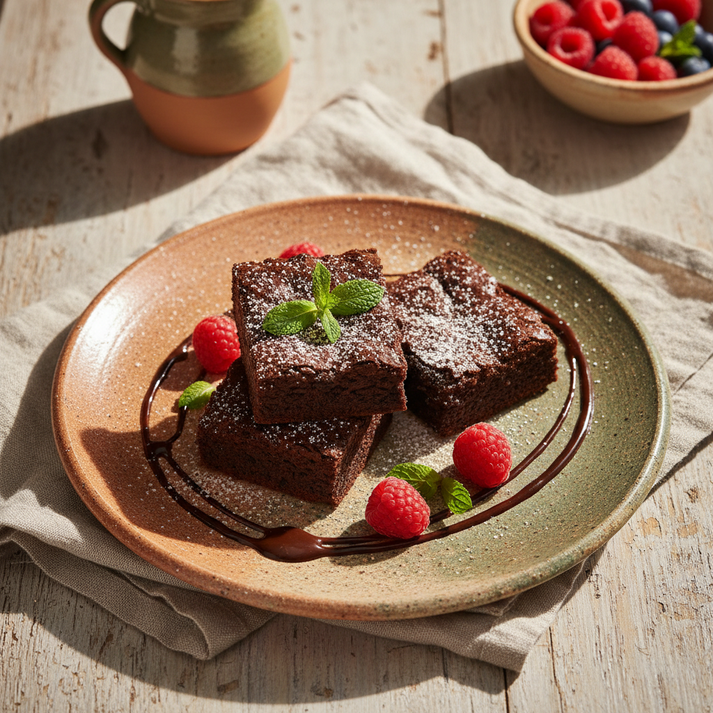 Foto della ricetta Brownies di fagioli neri senza lattosio