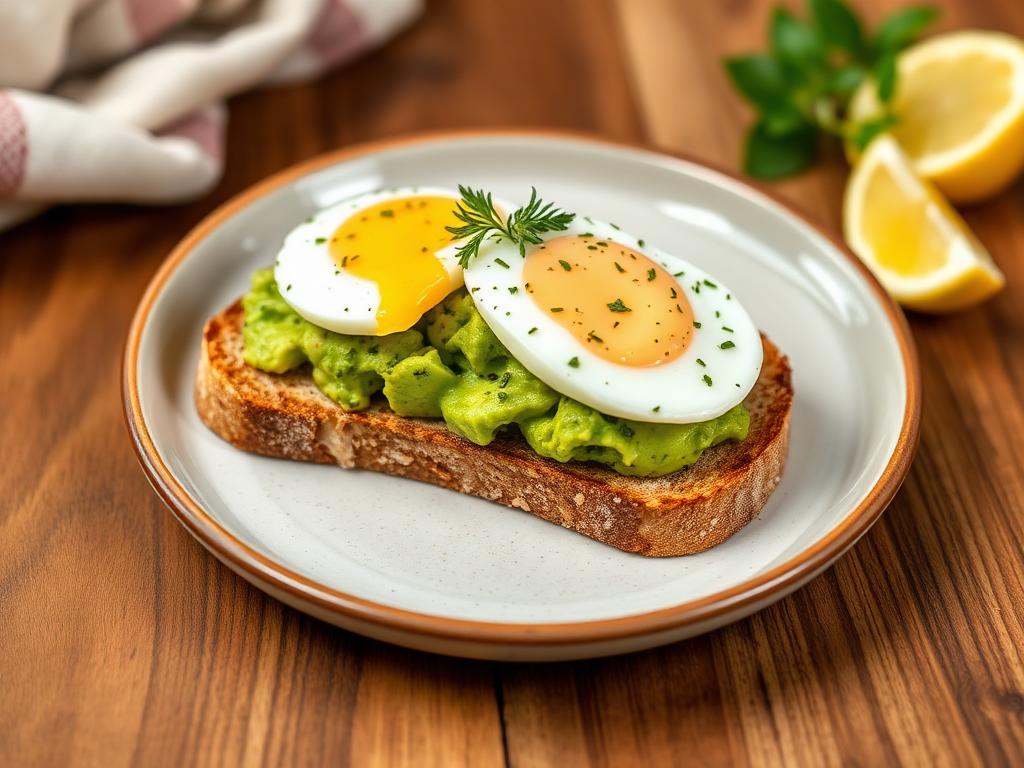 Foto della ricetta Bruschetta con avocado e uovo