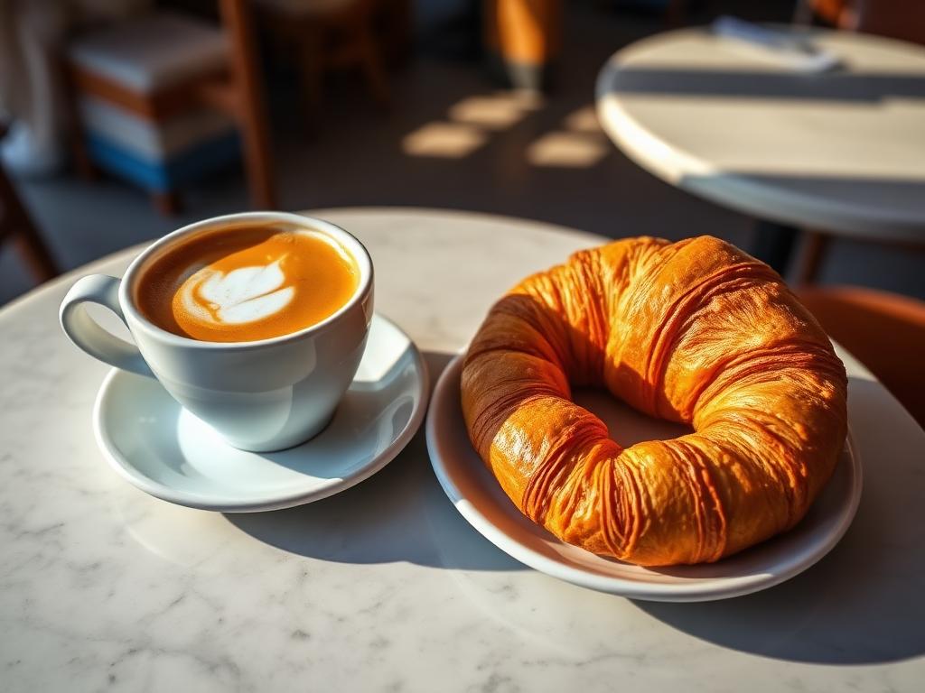 Foto della ricetta Cappuccino e cornetto vuoto