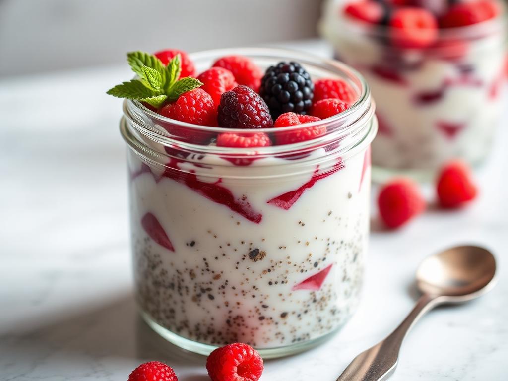 Chia pudding al cocco