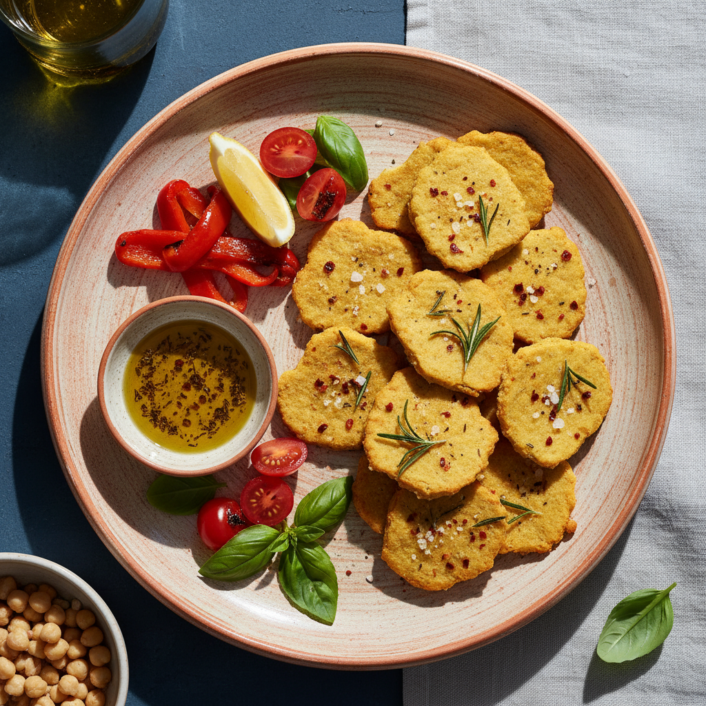 Foto della ricetta Crackers di farina di ceci