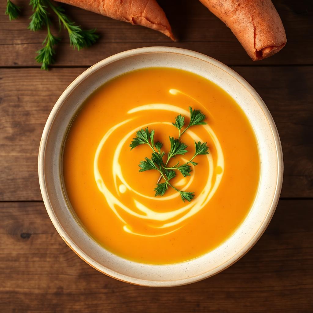 Foto della ricetta Crema di carote e patate dolci
