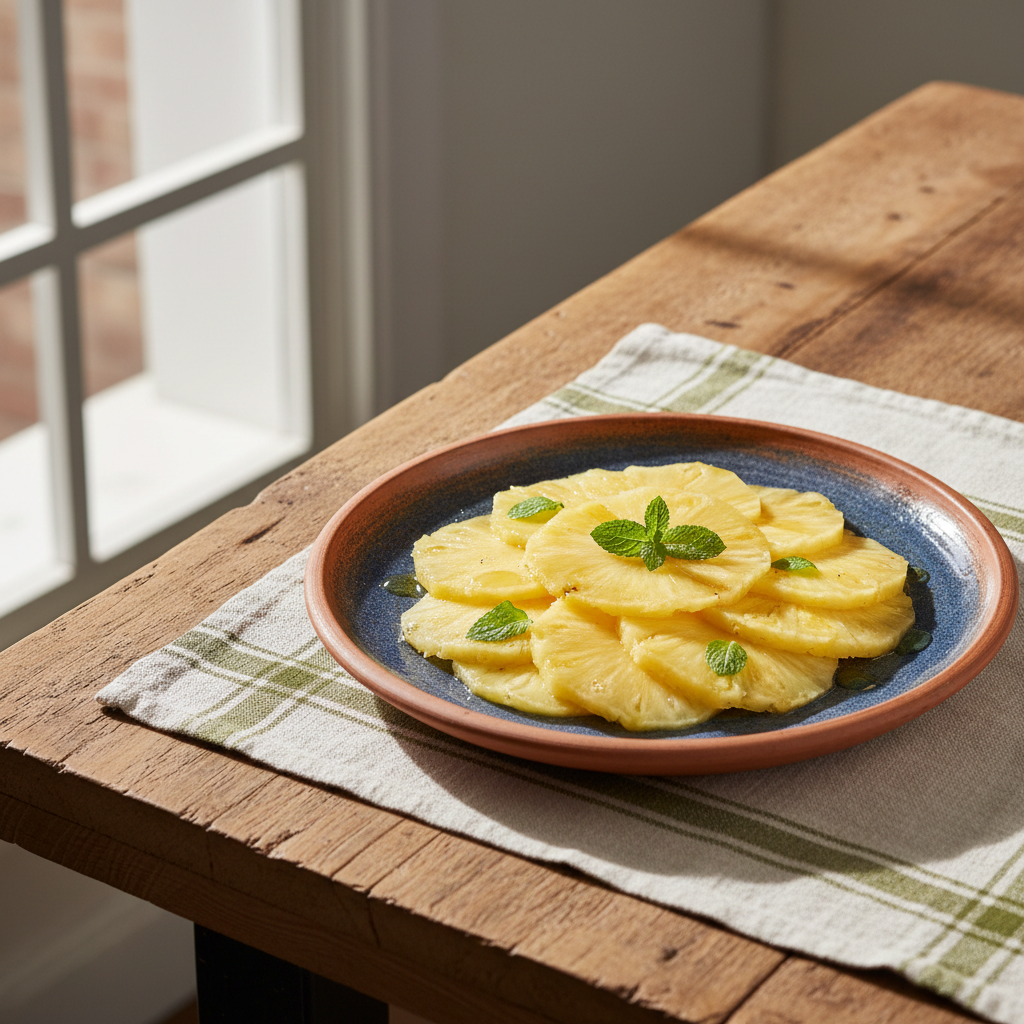 Foto della ricetta Fette di ananas fresco