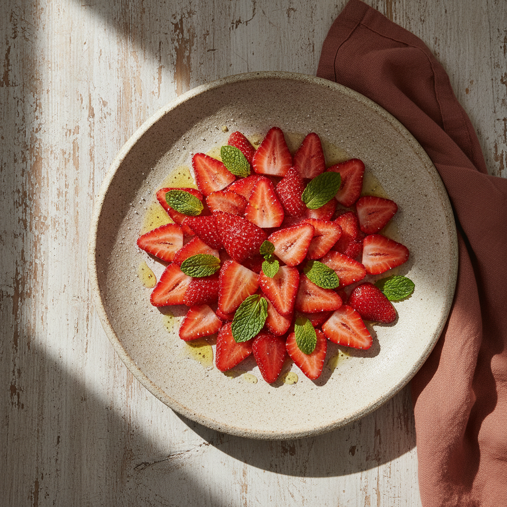 Foto della ricetta Fragole con menta