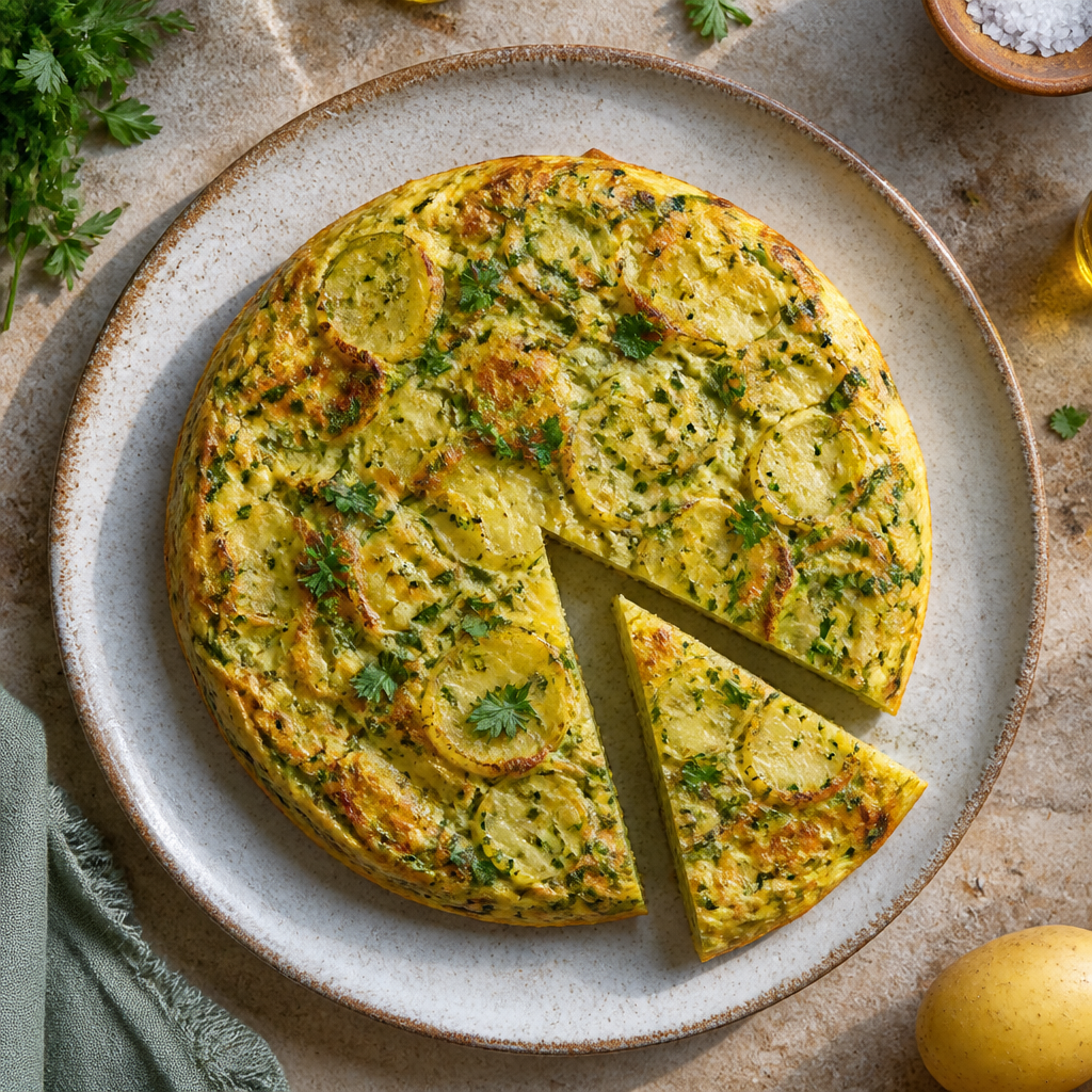 Foto della ricetta Frittata di patate e prezzemolo al forno
