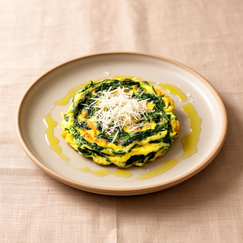 Foto della ricetta Frittatina di spinaci e parmigiano