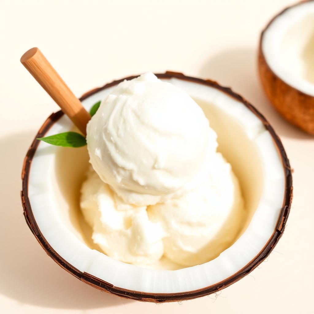 Foto della ricetta Gelato al cocco senza lattosio