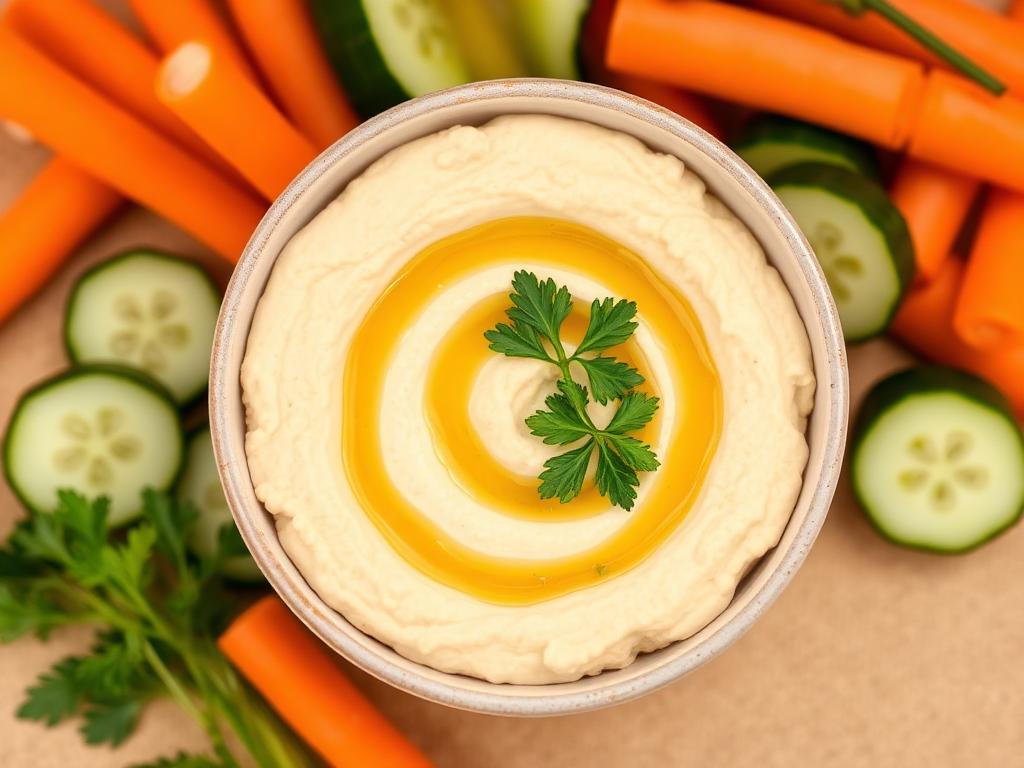 Hummus e crudités
