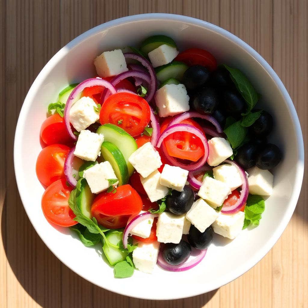 Foto della ricetta Insalata greca con olive e feta