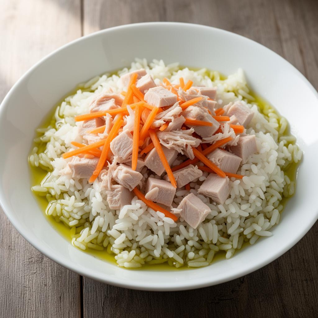 Foto della ricetta Insalata di riso, tacchino e carote