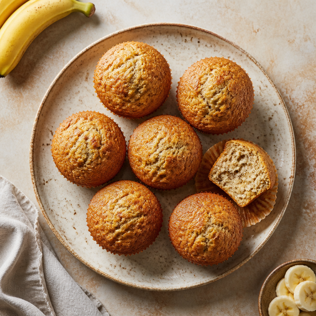 Foto della ricetta Muffin di banana senza lattosio