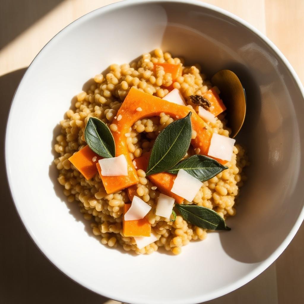 Foto della ricetta Orzotto con zucca e salvia
