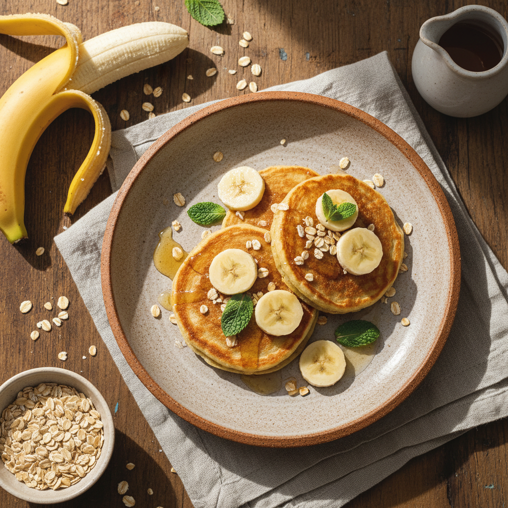 Foto della ricetta Pancake di banana e avena