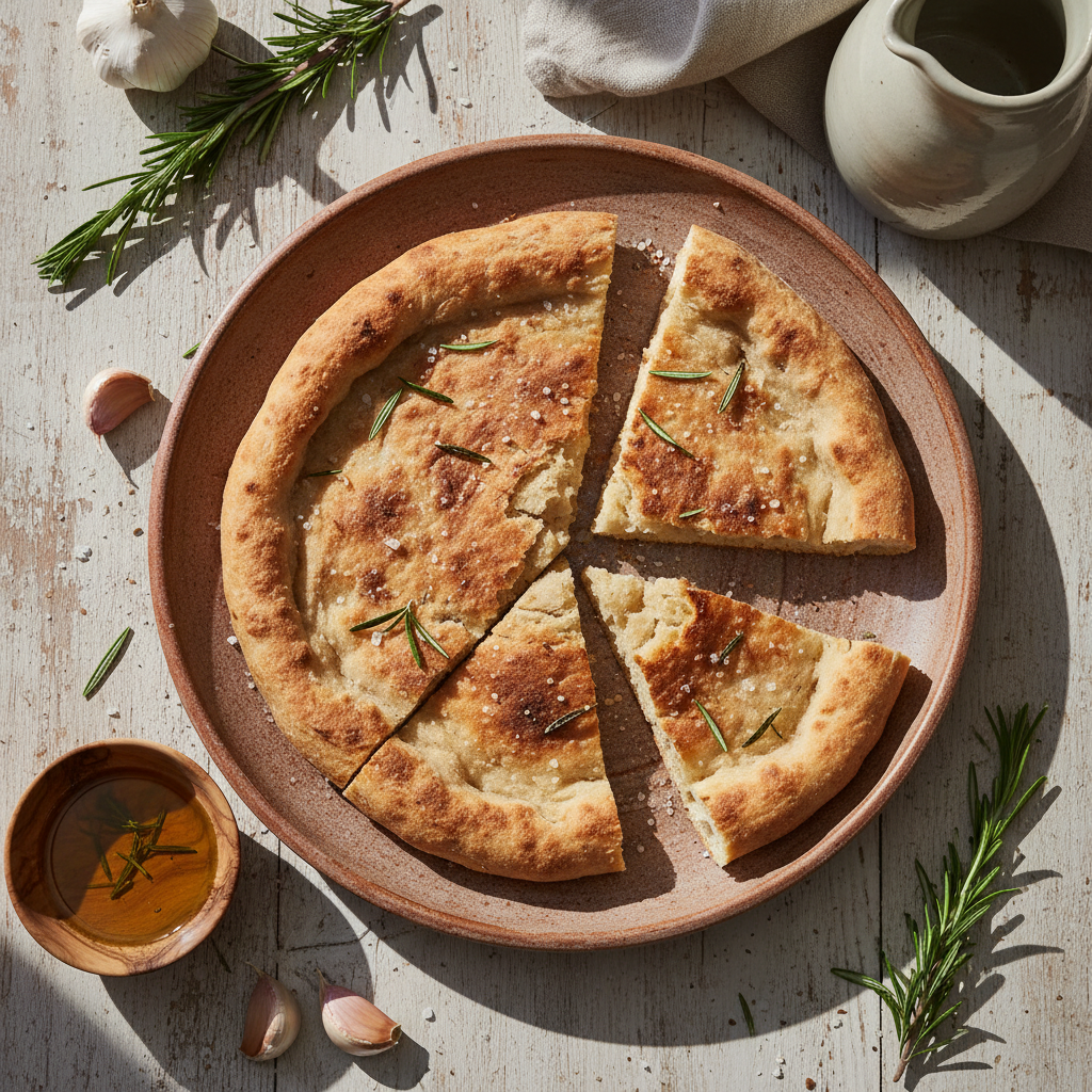 Foto della ricetta Pane senza lievito al rosmarino