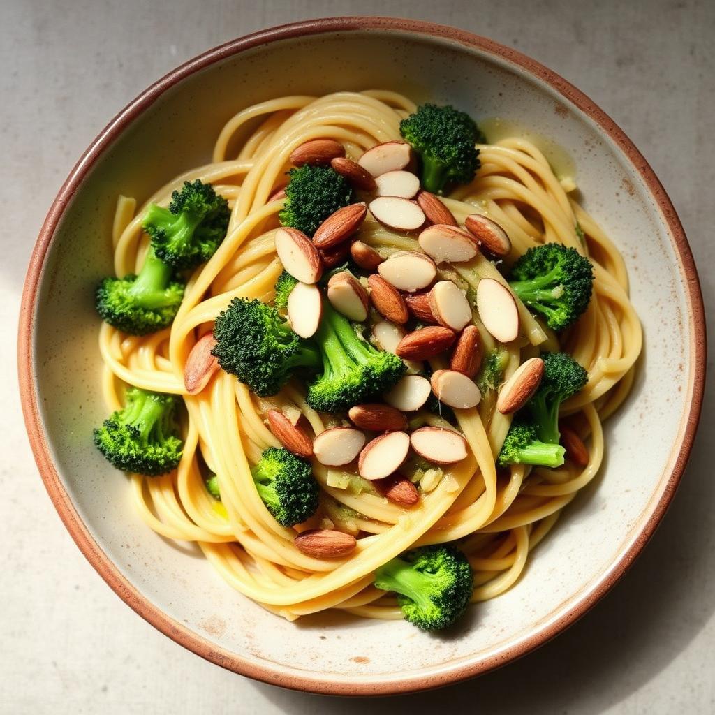 Foto della ricetta Pasta integrale con broccoli e mandorle