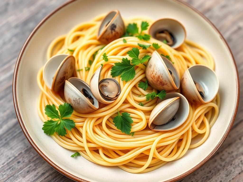 Foto della ricetta Pasta integrale alle vongole