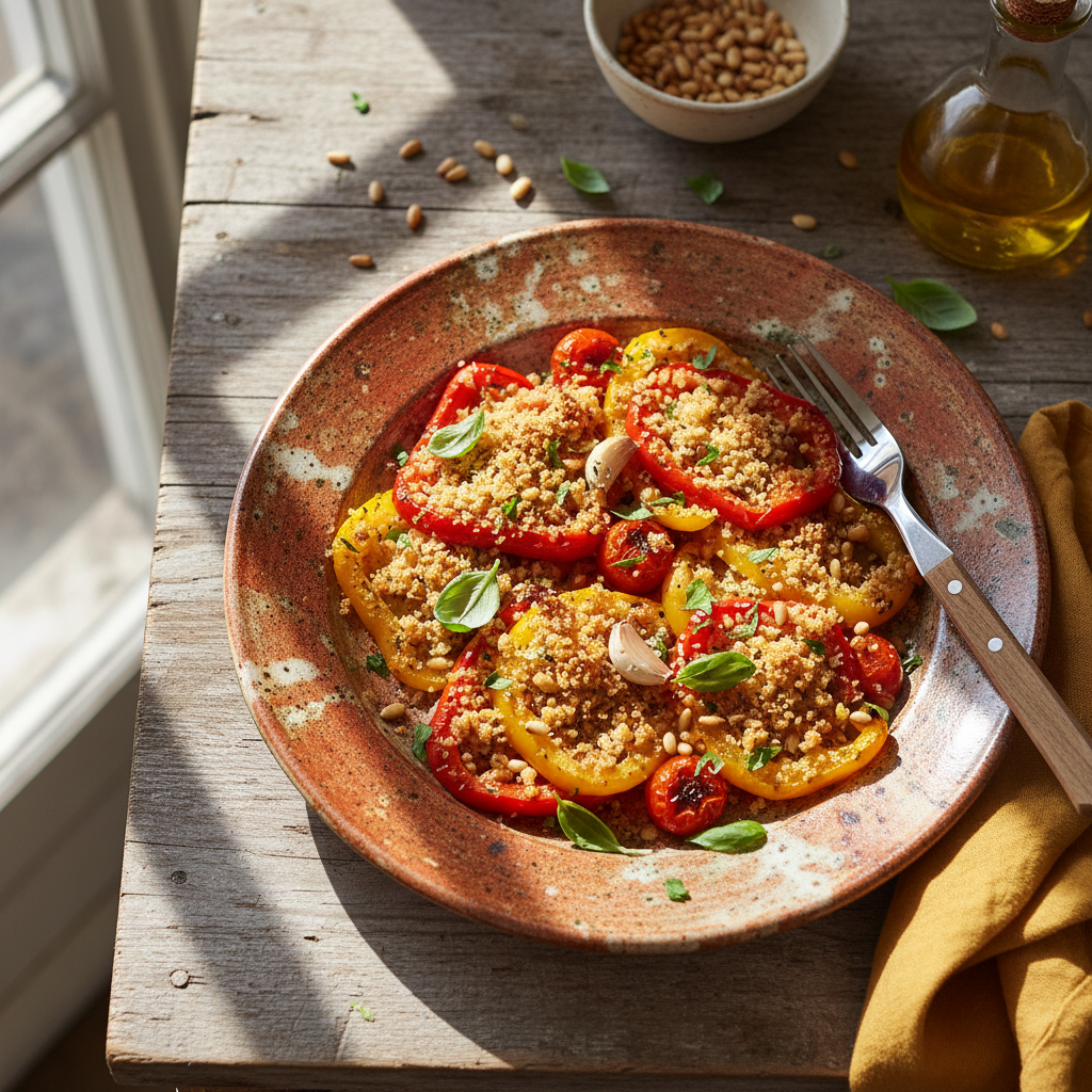 Foto della ricetta Peperoni gratinati al forno