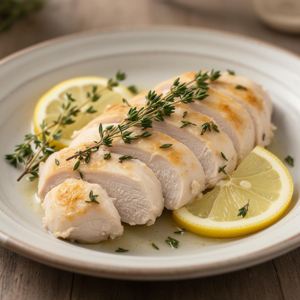 Foto della ricetta Petto di pollo al limone e timo