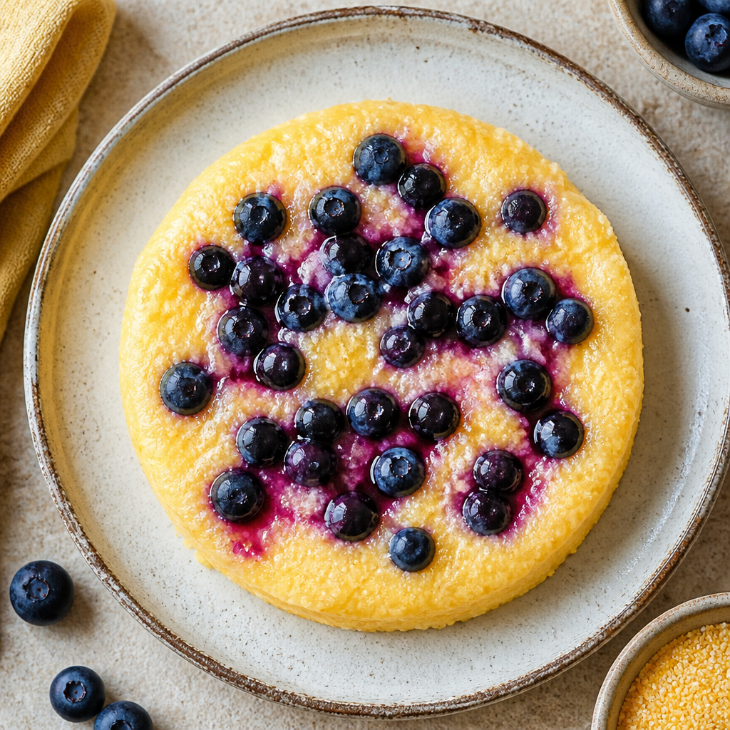 Foto della ricetta Polenta dolce di mais con mirtilli