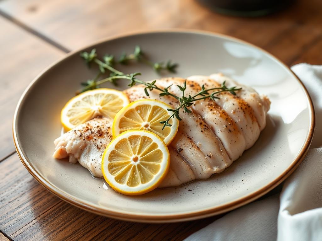 Foto della ricetta Pollo al limone e timo