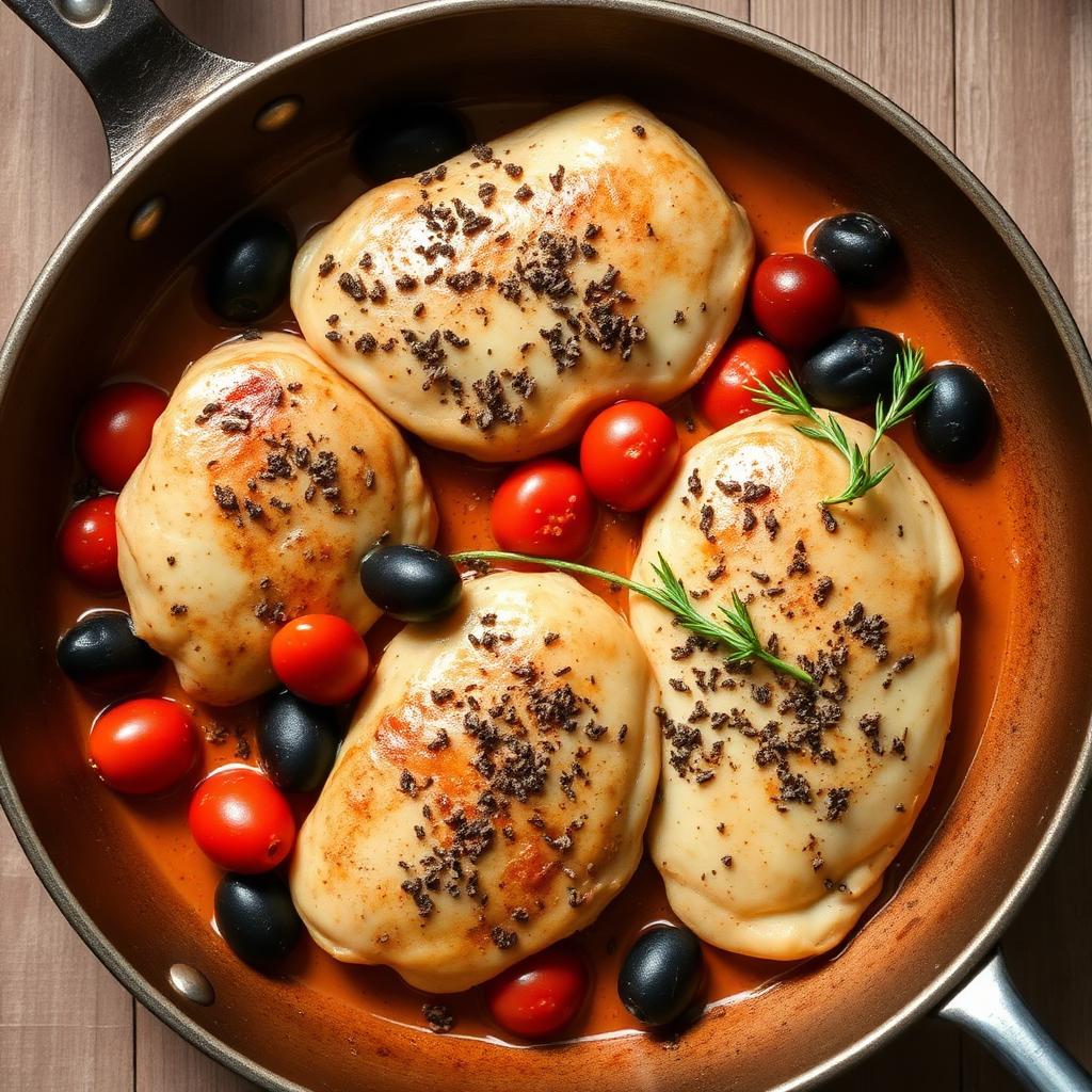 Foto della ricetta Pollo alla mediterranea con olive