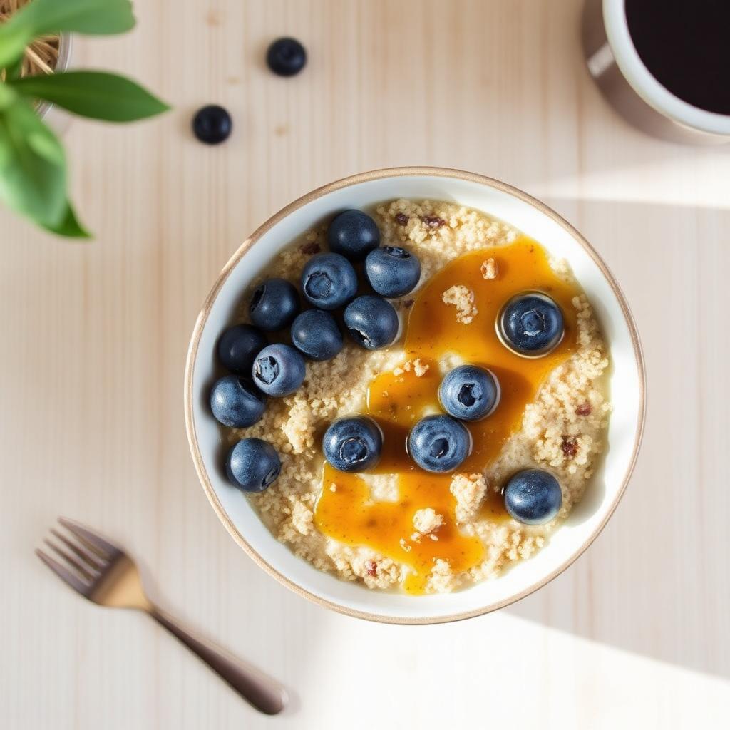Foto della ricetta Porridge di quinoa e mirtilli