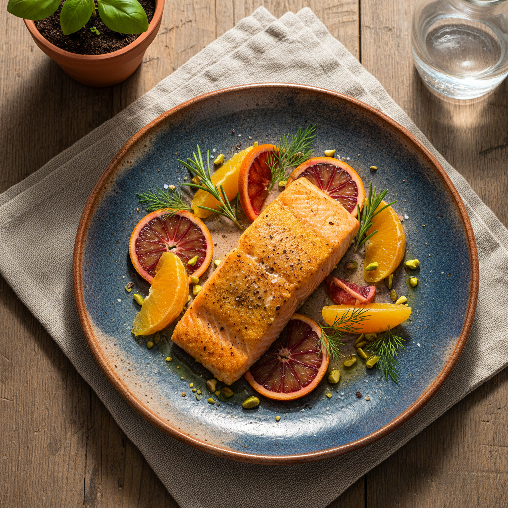 Foto della ricetta Salmone all'arancia e curcuma