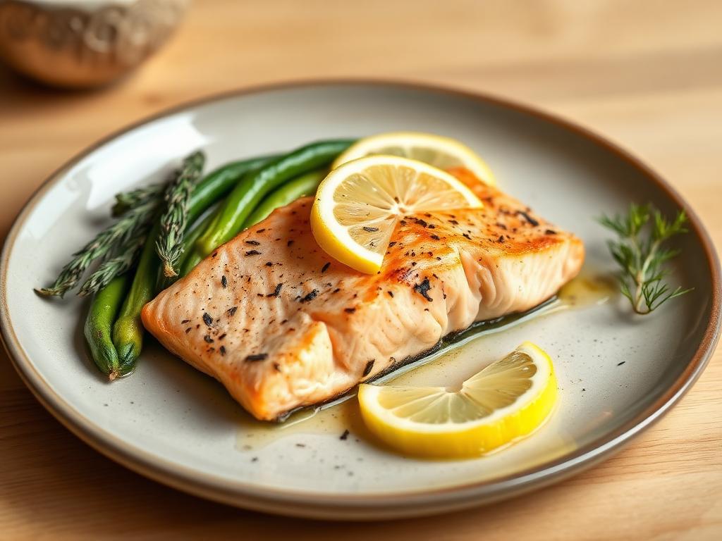 Salmone al forno con verdure