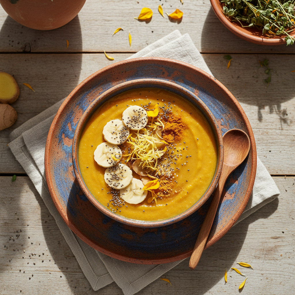 Foto della ricetta Smoothie di banana, zenzero e curcuma
