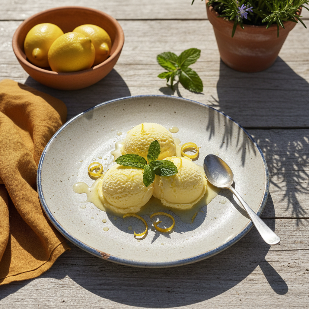 Foto della ricetta Sorbetto al limone