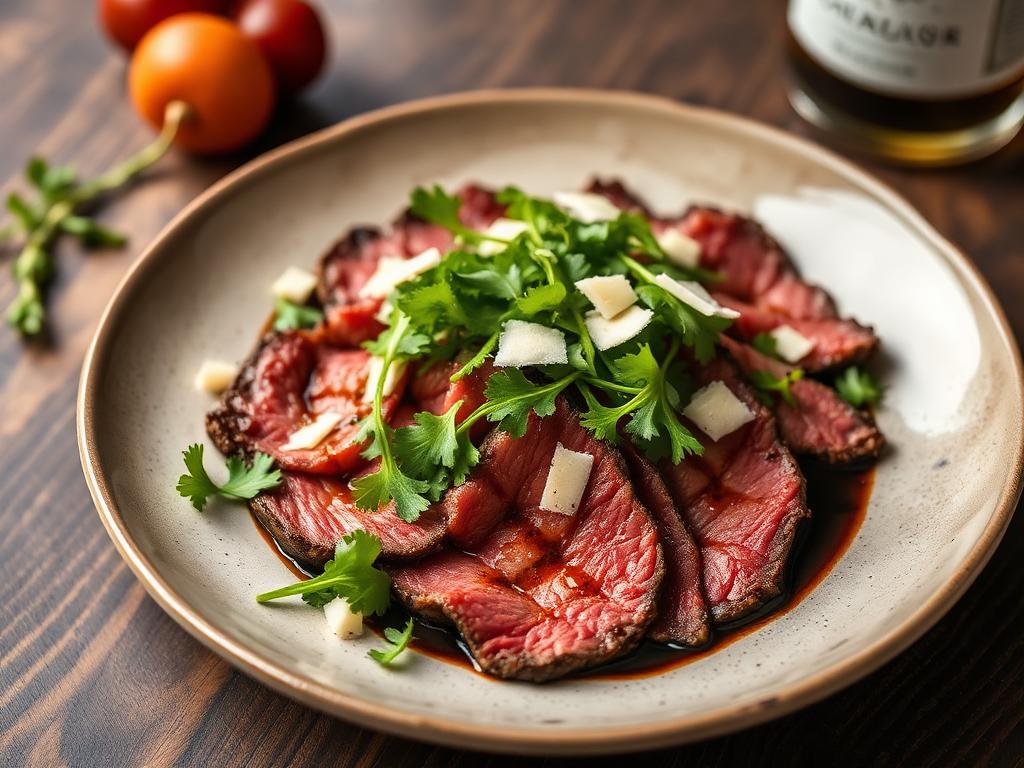Tagliata di manzo e rucola