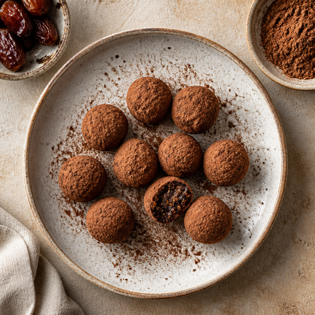 Foto della ricetta Tartufo di datteri e cacao