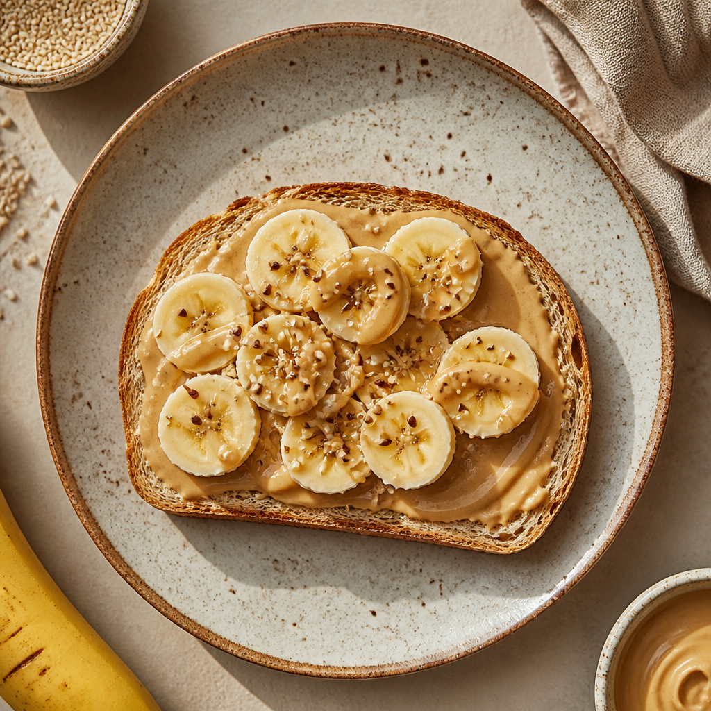 Foto della ricetta Toast senza glutine con tahina e banana