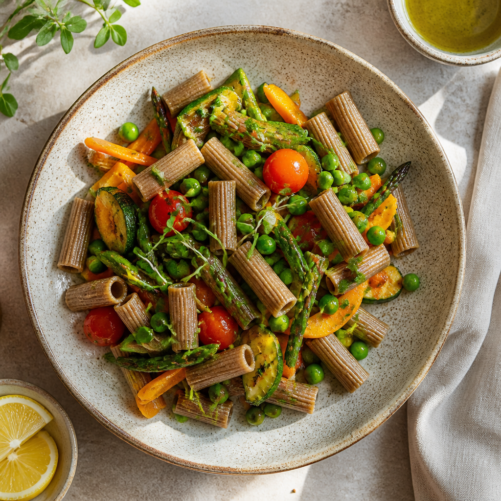 Foto della ricetta Tortiglioni primavera di grano saraceno