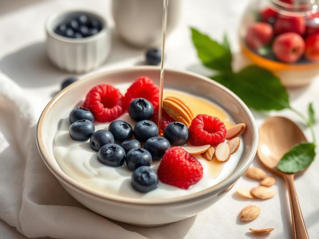 Yogurt greco con frutti di bosco